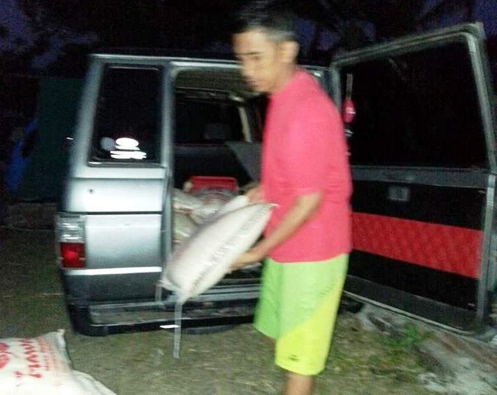 Aziz, beberapa tiga hari setelah bencana (dok: istimewa)